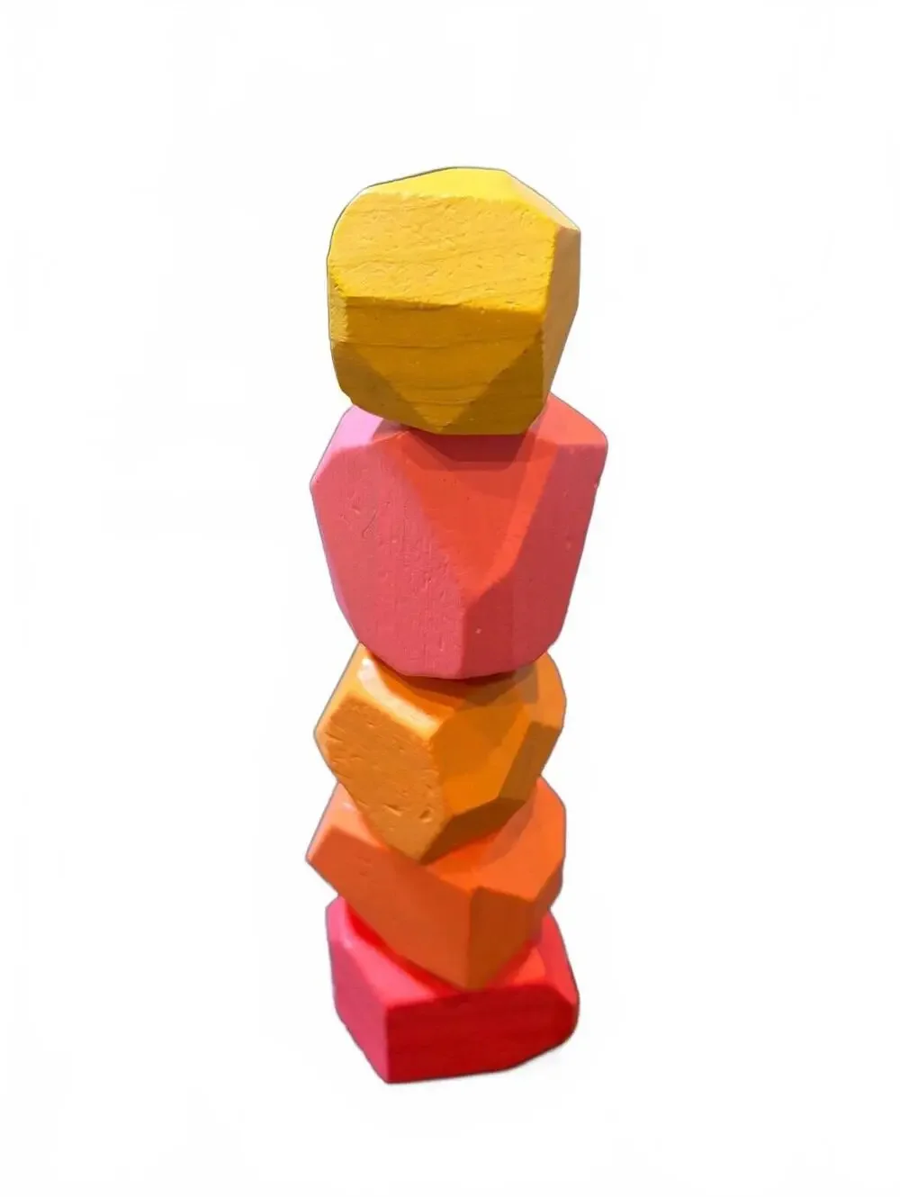 Lovevery Wooden Stacking Stones Thinker Play Kit 11-12 Months Sunset Colors